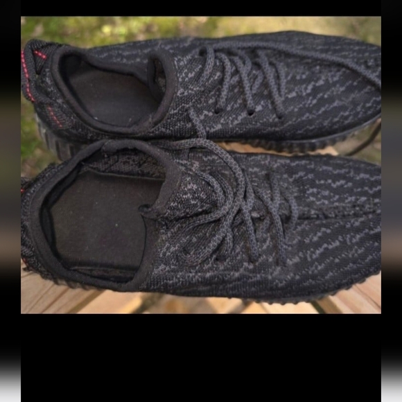 Men's tennis shoes size 8 black shoes - Picture 3 of 9